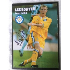 Signed picture of Lee Bowyer the Leeds United footballer. 